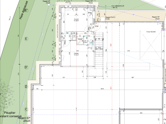 Plan lot 22 - 458 m² Plan du lot 22 - 458 m² - Parc d'activités Actyvours Oullins Pierre-Bénite